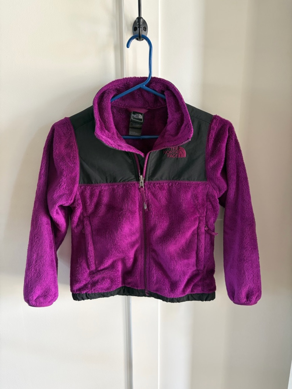 Kids North Face Purple Fleece Jacket